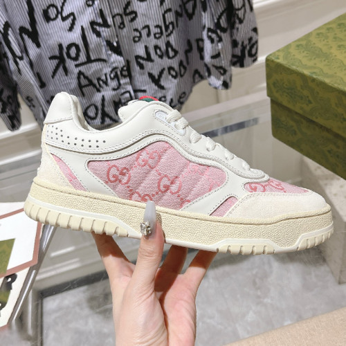 Gucci Mens Shoes Sneakers Luxury Brand Fashion Men's Gucci Re-Web trainer in leather with Original Box Whatsapp【+1-3239614486】