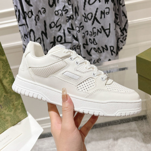 Gucci Mens Shoes Sneakers Luxury Brand Fashion Men's Gucci Re-Web trainer in leather with Original Box Whatsapp【+1-3239614486】