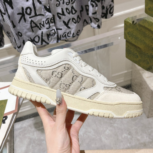 Gucci Mens Shoes Sneakers Luxury Brand Fashion Men's Gucci Re-Web trainer in leather with Original Box Whatsapp【+1-3239614486】
