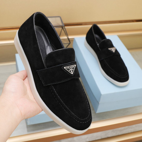 Prada Mens Shoes Casual Loafers for Men Luxury Brand Prada Shoes with Original Box Whatsapp【+1-3239614486】