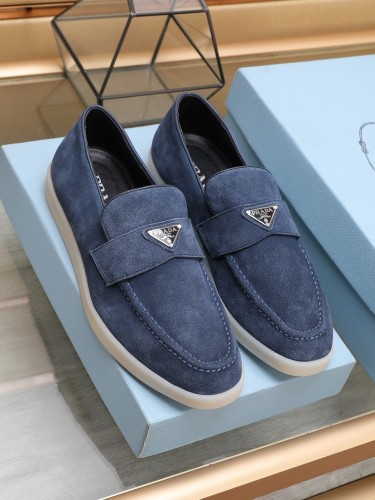 Prada Mens Shoes Casual Loafers for Men Luxury Brand Prada Shoes with Original Box Whatsapp【+1-3239614486】