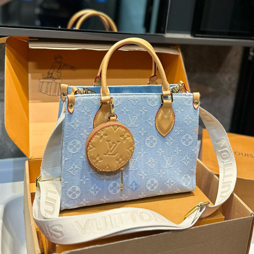 Louis Vuitton Womens Bags Handbags Luxury Brand LV ONTHEGO PM M58956 Handbags for Women with Original Box Whatsapp【+1-3239614486】