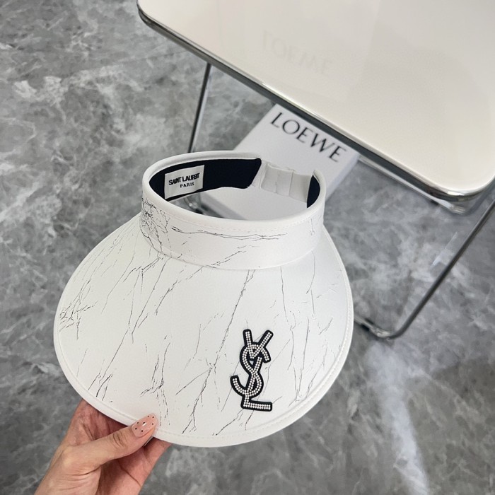 Saint Laurent YSL Womens Hats Luxury Brand Design Saint Laurent Visor Hat with Original Box Whatsapp【+1-3239614486】