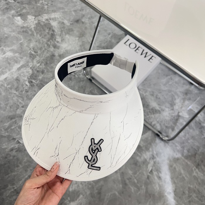 Saint Laurent YSL Womens Hats Luxury Brand Design Saint Laurent Visor Hat with Original Box Whatsapp【+1-3239614486】