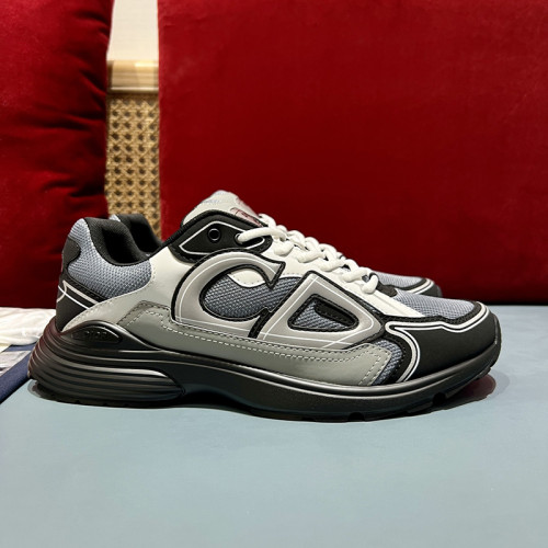 Dior Mens Shoes Sneakers Luxury Brand B30 SNEAKER Mesh and Technical Fabric 3SN279ZND_H000 with Original Box Whatsapp【+1-3239614486】