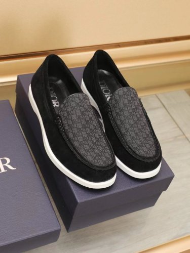 Dior Mens Shoes Loafers Luxury Brand DIOR GRANVILLE LOAFER Suede and Dior Oblique Jacquard 3LO131ZYJ_H969 Whatsapp 【+1-3239614486】