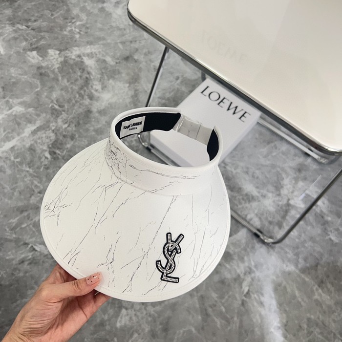 Saint Laurent YSL Womens Hats Luxury Brand Design Saint Laurent Visor Hat with Original Box Whatsapp【+1-3239614486】