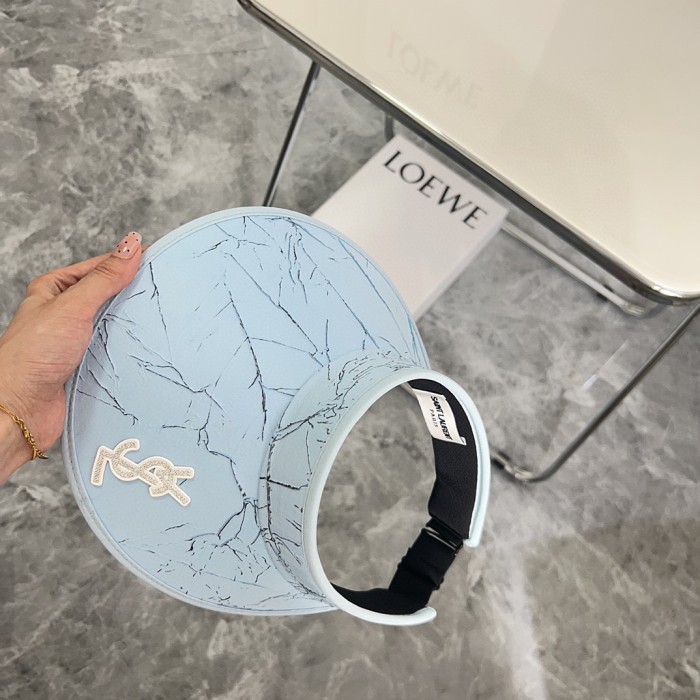 Saint Laurent YSL Womens Hats Luxury Brand Design Saint Laurent Visor Hat with Original Box Whatsapp【+1-3239614486】