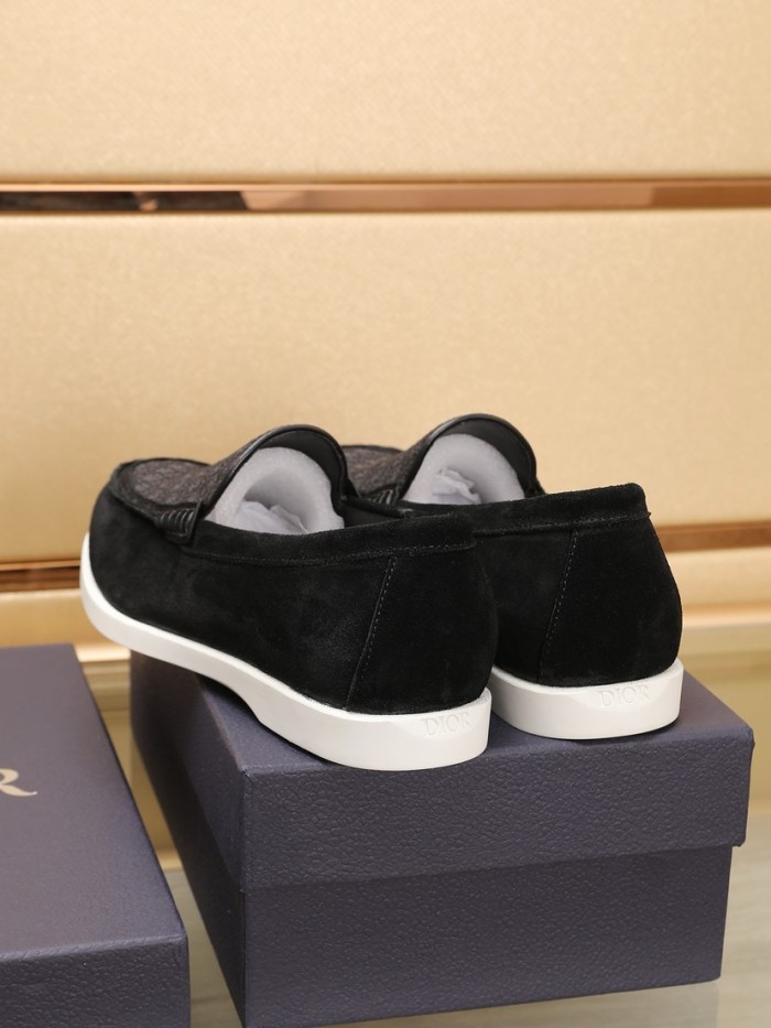 Dior Mens Shoes Loafers Luxury Brand DIOR GRANVILLE LOAFER Suede and Dior Oblique Jacquard 3LO131ZYJ_H969 Whatsapp 【+1-3239614486】