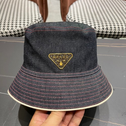 Prada Womens Hats Luxury Brand Design Prada Bucket Hat with Original Box Whatsapp【+1-3239614486】
