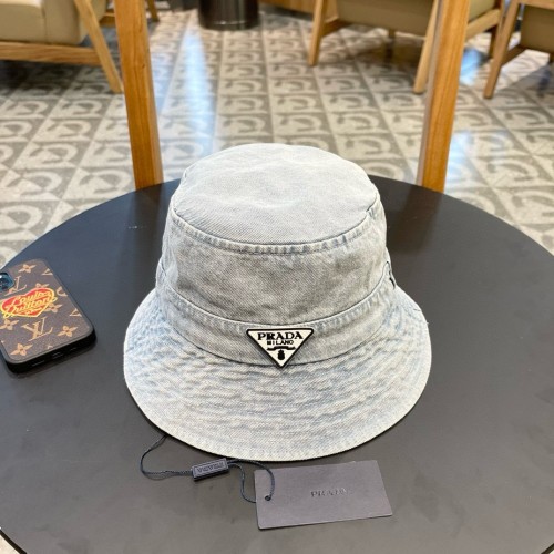 Prada Men Womens Hats Luxury Brand Design Prada Bucket Hat with Original Box Whatsapp【+1-3239614486】