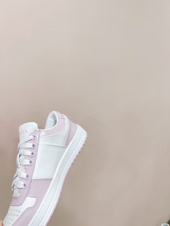 Prada Mens Shoes Casual Luxury Brand Breathable Sneakers with Original Box Downtown leather sneakers 2EE364_3LKG_F098Z with Original Box Whatsapp【+1-3239614486】