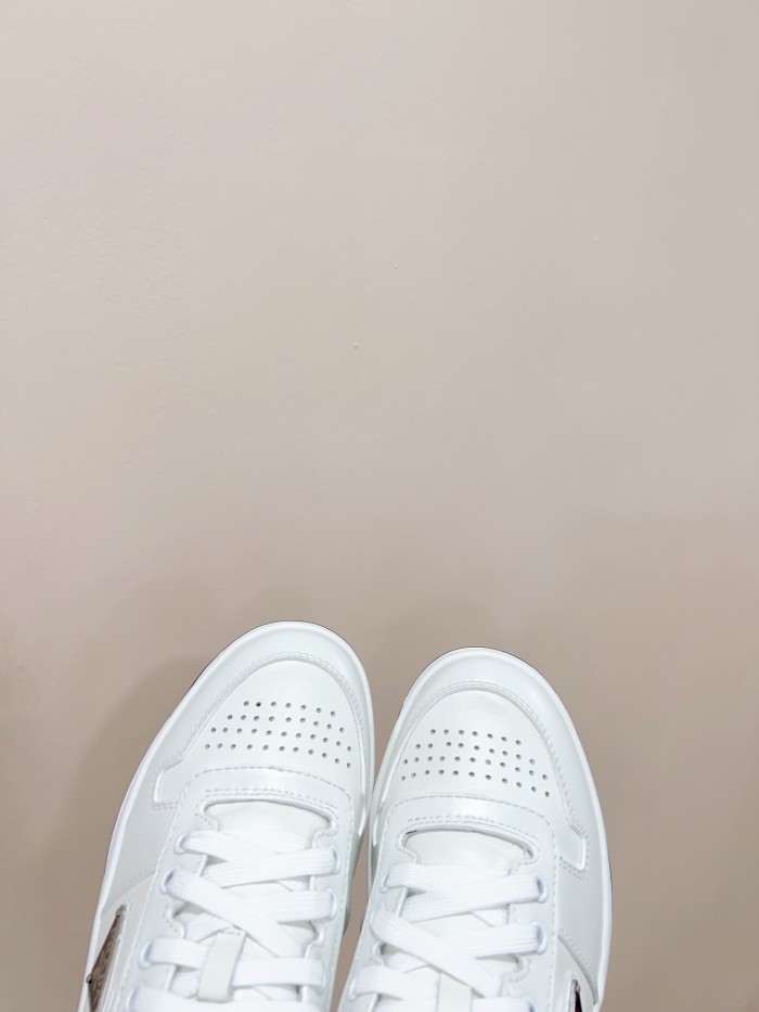 Prada Mens Shoes Casual Luxury Brand Breathable Sneakers with Original Box Downtown leather sneakers 2EE364_3LKG_F098Z with Original Box Whatsapp【+1-3239614486】