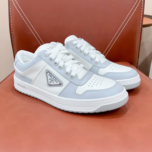 Prada Mens Shoes Casual Luxury Brand Breathable Sneakers with Original Box Downtown leather sneakers 2EE364_3LKG_F098Z with Original Box Whatsapp【+1-3239614486】