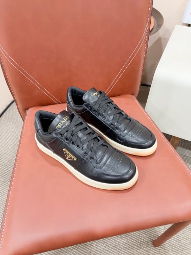 Prada Mens Shoes Casual Luxury Brand Breathable Sneakers with Original Box Downtown leather sneakers 2EE364_3LKG_F098Z with Original Box Whatsapp【+1-3239614486】