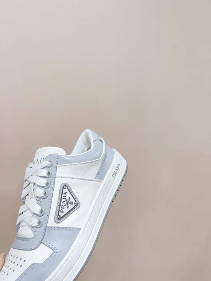 Prada Mens Shoes Casual Luxury Brand Breathable Sneakers with Original Box Downtown leather sneakers 2EE364_3LKG_F098Z with Original Box Whatsapp【+1-3239614486】