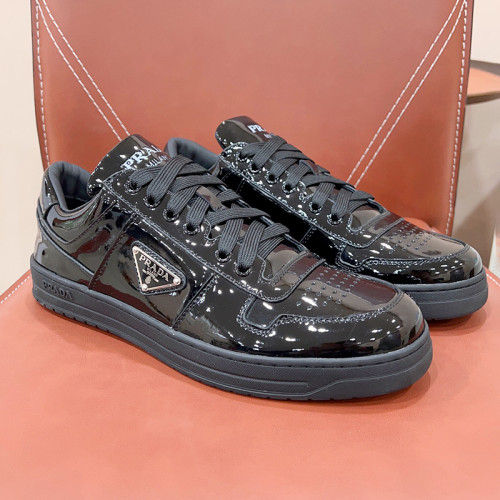 Prada Mens Shoes Casual Luxury Brand Breathable Sneakers with Original Box Downtown leather sneakers 2EE364_3LKG_F098Z with Original Box Whatsapp【+1-3239614486】