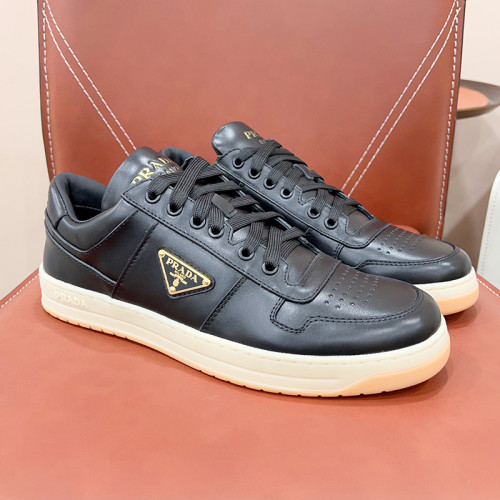 Prada Mens Shoes Casual Luxury Brand Breathable Sneakers with Original Box Downtown leather sneakers 2EE364_3LKG_F098Z with Original Box Whatsapp【+1-3239614486】