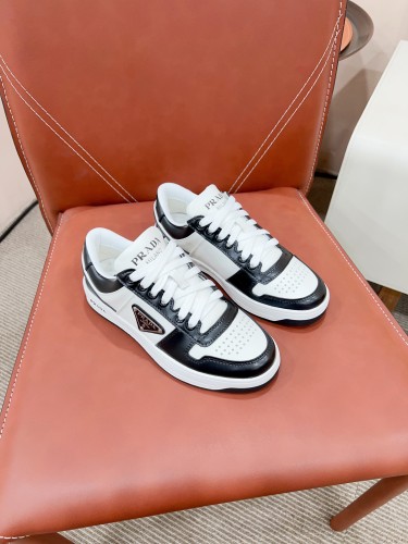 Prada Mens Shoes Casual Luxury Brand Breathable Sneakers with Original Box Downtown leather sneakers 2EE364_3LKG_F098Z with Original Box Whatsapp【+1-3239614486】