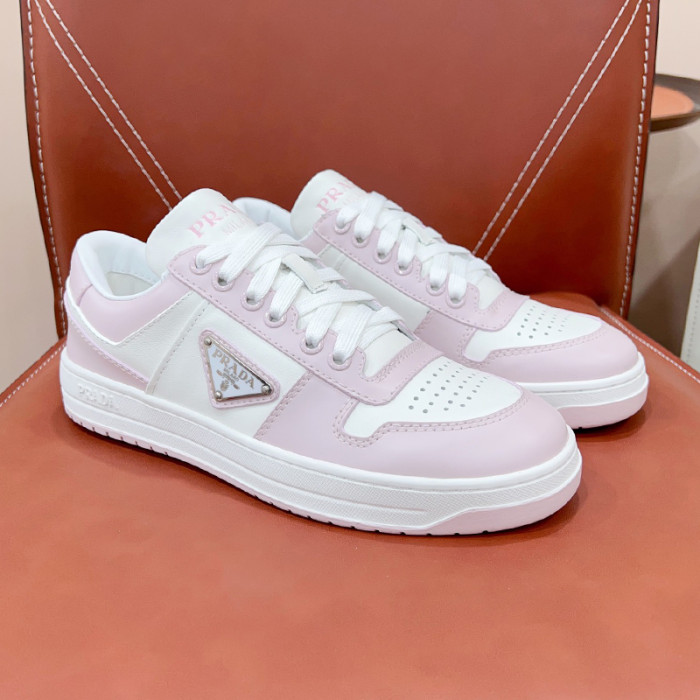 Prada Mens Shoes Casual Luxury Brand Breathable Sneakers with Original Box Downtown leather sneakers 2EE364_3LKG_F098Z with Original Box Whatsapp【+1-3239614486】