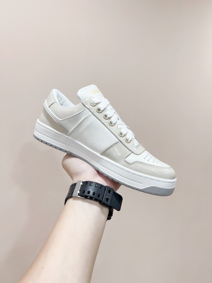 Prada Mens Shoes Casual Luxury Brand Breathable Sneakers with Original Box Downtown leather sneakers 2EE364_3LKG_F098Z with Original Box Whatsapp【+1-3239614486】