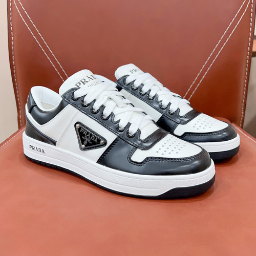 Prada Mens Shoes Casual Luxury Brand Breathable Sneakers with Original Box Downtown leather sneakers 2EE364_3LKG_F098Z with Original Box Whatsapp【+1-3239614486】