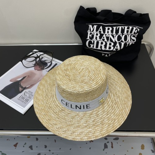 Celine Womens Hats Luxury Brand Design Celine Straw Hat with Original Box Whatsapp 【+1-3239614486】