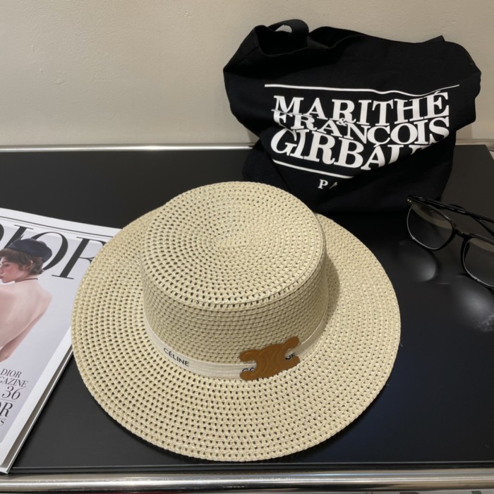 Celine Womens Hats Luxury Brand Design Celine Straw Hat with Original Box Whatsapp 【+1-3239614486】