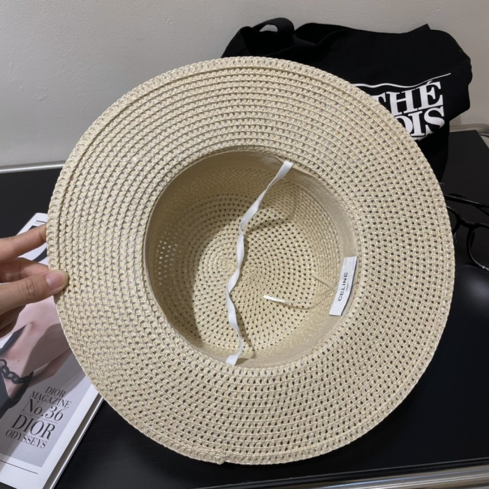 Celine Womens Hats Luxury Brand Design Celine Straw Hat with Original Box Whatsapp 【+1-3239614486】