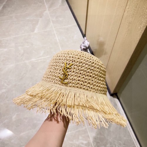 Saint Laurent YSL Womens Hats Luxury Brand Design Saint Laurent Bucket Hat Straw Hat with Original Box Whatsapp【+1-3239614486】