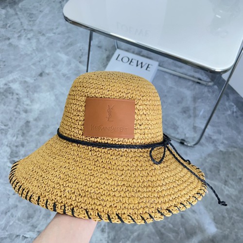 Saint Laurent YSL Womens Hats Luxury Brand Design Saint Laurent Bucket Hat Straw Hat with Original Box Whatsapp【+1-3239614486】