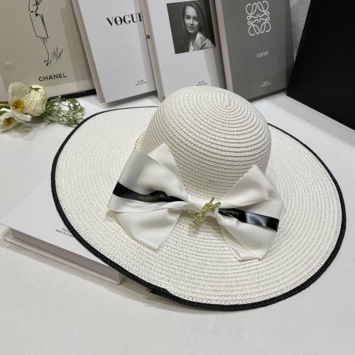 Saint Laurent YSL Womens Hats Luxury Brand Design Saint Laurent Straw Hat with Original Box Whatsapp【+1-3239614486】