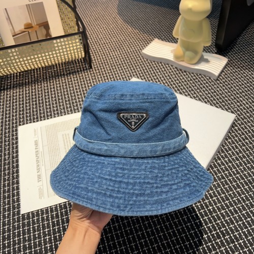 Prada Womens Hats Luxury Brand Design Prada Bucket Hat with Original Box Whatsapp【+1-3239614486】