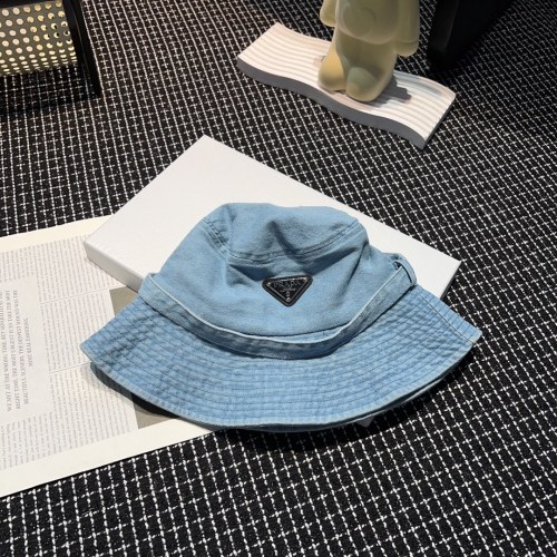 Prada Womens Hats Luxury Brand Design Prada Bucket Hat with Original Box Whatsapp【+1-3239614486】