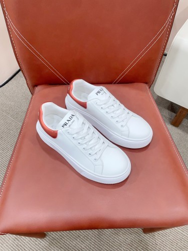 Prada Womens Shoes Sneakers Casual Luxury Brand Breathable Sneakers with Original Box Downtown leather sneakers 2EE364_3LKG_F098Z with Original Box Whatsapp【+1-3239614486】