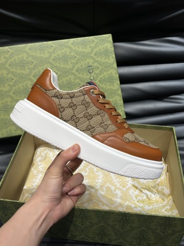 Gucci Mens Shoes Sneakers Luxury Brand Fashion Men's Gucci Re-Web trainer in leather with Original Box Whatsapp【+1-3239614486】