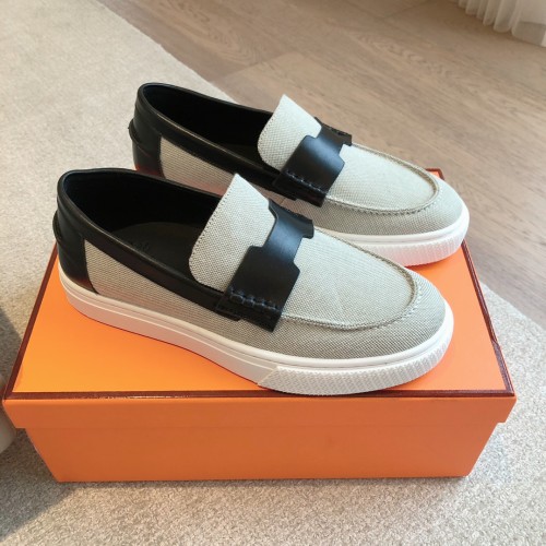 Hermes Mens Casual Shoes Fashion Loafers for Men Luxury Brand with Original Box Whatsapp【+1-3239614486】