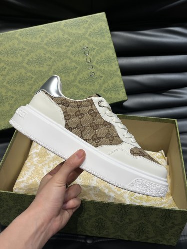 Gucci Mens Shoes Sneakers Luxury Brand Fashion Men's Gucci Re-Web trainer in leather with Original Box Whatsapp【+1-3239614486】