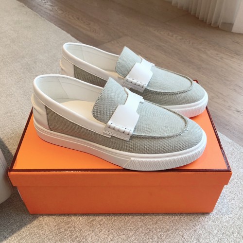 Hermes Mens Casual Shoes Fashion Loafers for Men Luxury Brand with Original Box Whatsapp【+1-3239614486】