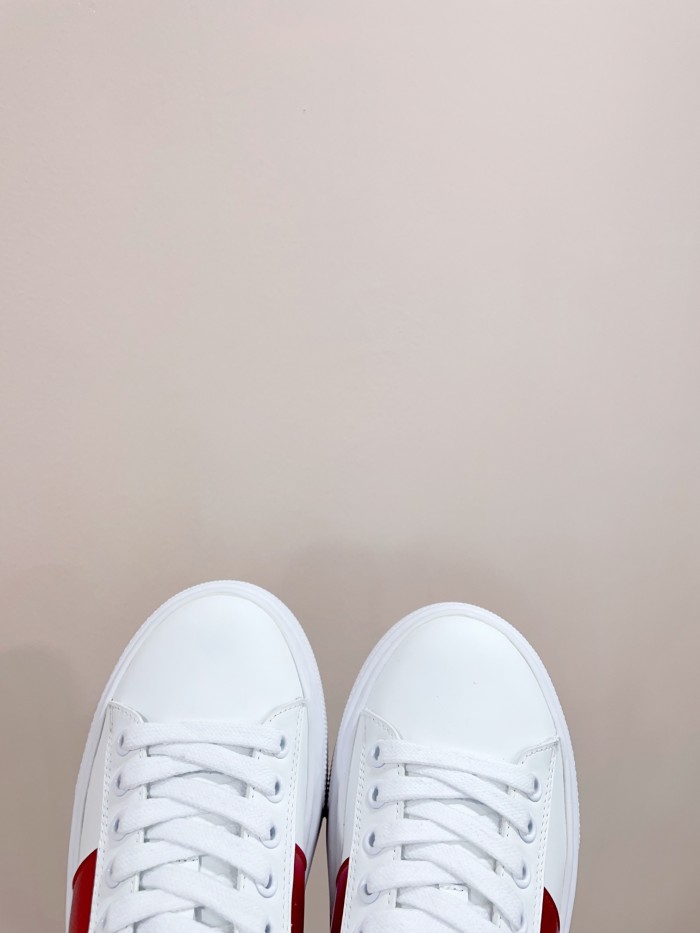 Prada Womens Shoes Sneakers Casual Luxury Brand Breathable Sneakers with Original Box Downtown leather sneakers 2EE364_3LKG_F098Z with Original Box Whatsapp【+1-3239614486】