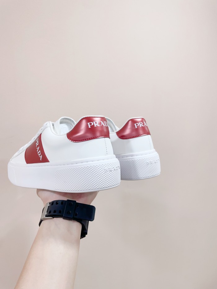 Prada Womens Shoes Sneakers Casual Luxury Brand Breathable Sneakers with Original Box Downtown leather sneakers 2EE364_3LKG_F098Z with Original Box Whatsapp【+1-3239614486】