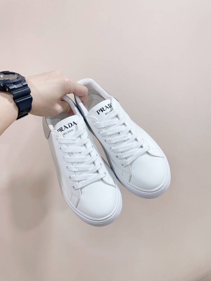 Prada Womens Shoes Sneakers Casual Luxury Brand Breathable Sneakers with Original Box Downtown leather sneakers 2EE364_3LKG_F098Z with Original Box Whatsapp【+1-3239614486】