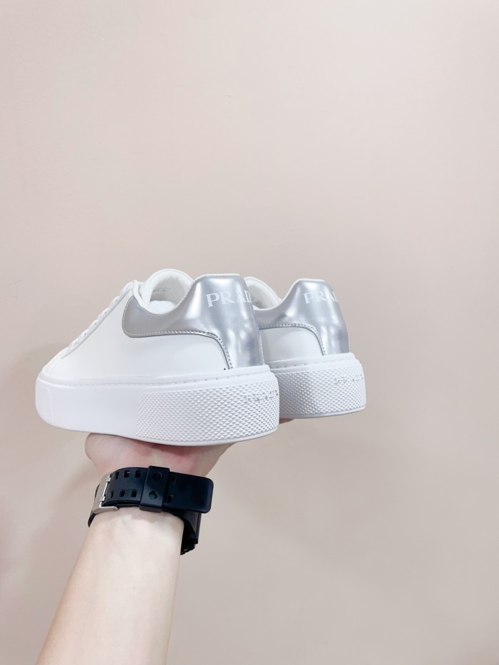 Prada Womens Shoes Sneakers Casual Luxury Brand Breathable Sneakers with Original Box Downtown leather sneakers 2EE364_3LKG_F098Z with Original Box Whatsapp【+1-3239614486】
