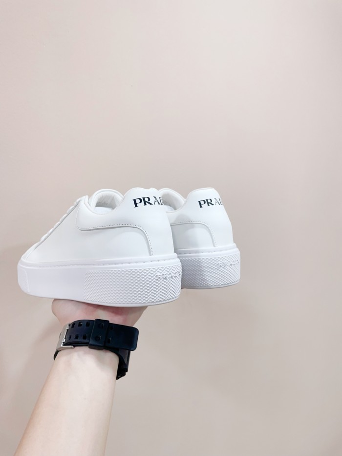 Prada Womens Shoes Sneakers Casual Luxury Brand Breathable Sneakers with Original Box Downtown leather sneakers 2EE364_3LKG_F098Z with Original Box Whatsapp【+1-3239614486】