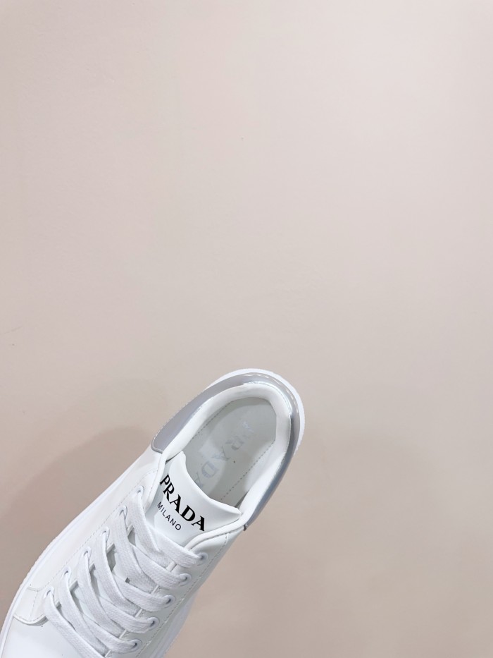 Prada Womens Shoes Sneakers Casual Luxury Brand Breathable Sneakers with Original Box Downtown leather sneakers 2EE364_3LKG_F098Z with Original Box Whatsapp【+1-3239614486】