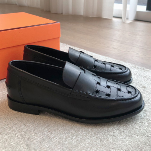 Hermes Womens Shoes Casual  Loafers Breathable Genuine Leather Fabric Luxury Brand Fashion Shoes for Women with Original Box Whatsapp【+1-3239614486】