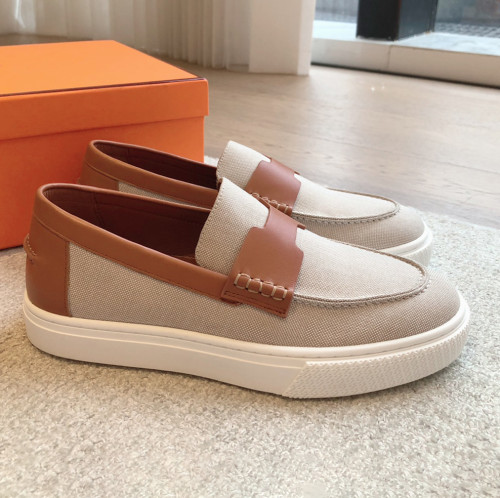 Hermes Mens Casual Shoes Fashion Loafers for Men Luxury Brand with Original Box Whatsapp【+1-3239614486】
