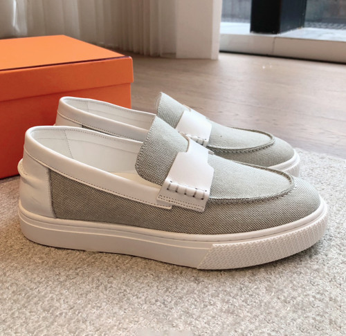 Hermes Mens Casual Shoes Fashion Loafers for Men Luxury Brand with Original Box Whatsapp【+1-3239614486】