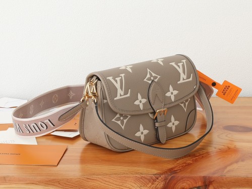 Louis Vuitton Womens Bags Shoulder Bag Luxury Brand Fashion Diane Bicolor Monogram Empreinte Leather M46583 with Original Box Whatsapp【+1-3239614486】