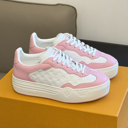 Louis Vuitton Womens Shoes Sneakers Lace-Up Luxury Brand Fashion LV Groovy Platform Sneaker with Original Box 1ACHH0 Whatsapp 【+1-3239614486】